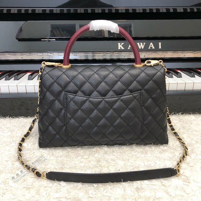Chanel女包 92991 Chanel鏈條包 小顆粒球紋皮 最頂級複刻手工製作 香奈兒爆款手提女包  djc3947